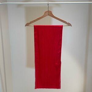 Elegant Red Silk Scarf